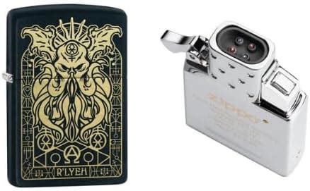 Combo of Zippo Monster Design Windproof Pocket Lighter and Arc Lighter ...