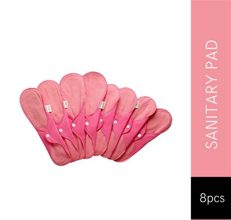 Reusable Sanitary Cloth Pads - Pack of 8 - Pink – Fabpad.in