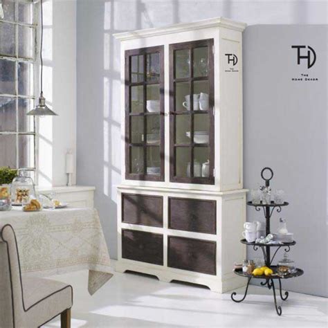 Buy Rustic Crockery Cabinet White Online in India | The Home Dekor