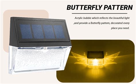 Epyz Solar Step Lights, Deck Lights Outdoor Fence Solar Lights for ...
