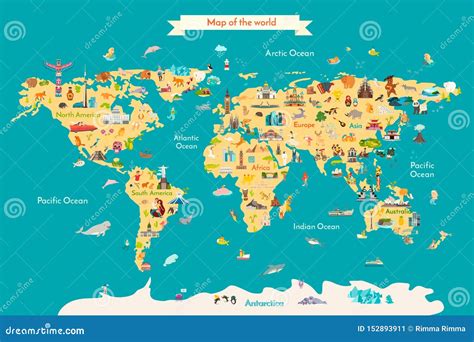 Famous World Landmarks. Travel And Tourism. Vector | CartoonDealer.com #90391949