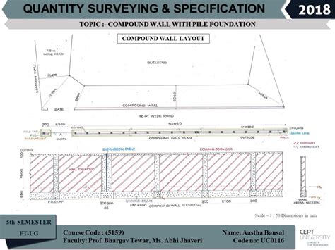 COMPOUND WALL USING PILE FOUNDATION | CEPT - Portfolio