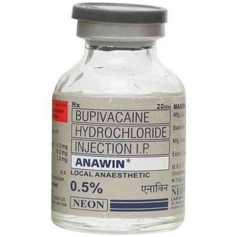 Anesthesia - Bupivacaine 0.25 % injection Exporter from Nagpur