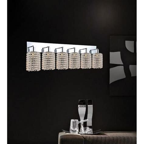CWI Lighting Glitz 40-in 6-Light Chrome LED Traditional Vanity Light at ...