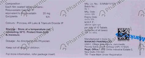 Statpure 20 MG Tablet (10): Uses, Side Effects, Price & Dosage | PharmEasy