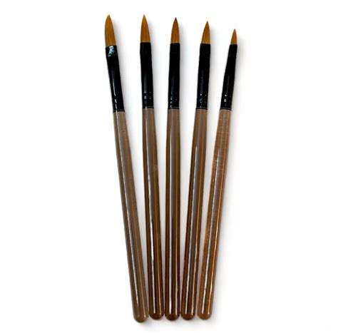 5pcs Acrylic Brush Set – Nail Factory India