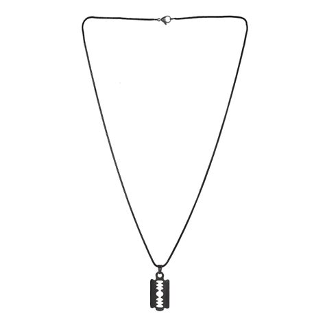 Eclipse Stylish Black Blade Mens Pendant – VOYLLA