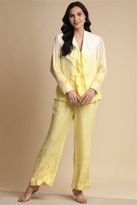 Ruffle Tie-Up Co-Ord Set - Sakshi Khetterpal