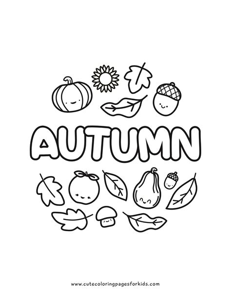 Fall Coloring Worksheets