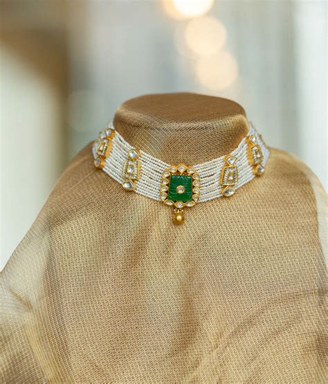 Kaamini Pearl & Polki Gold Choker Set - R Narayan Jewellers | R Narayan ...