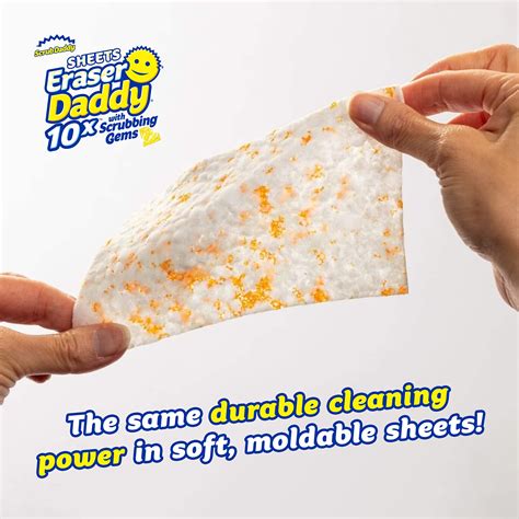 Buy Scrub Daddy Eraser Sheets - Eraser Daddy 10x - Melamine Eraser ...