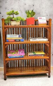 EVRA Cane bamboo Bookshelf Multipurpose Home Decor Storage Rack ...