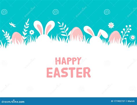 Easter Banner With Jesus Christ Crucified On Cross Vector Illustration ...