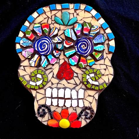 Dia De Muertos Mosaic Sugar Skull , Calle Honduras 139C, Puerto ...