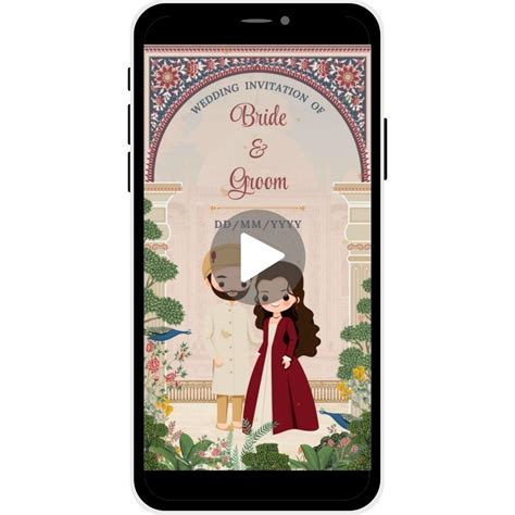 Majestic Harmony Muslim Wedding Invitation | Digital Video – ArtRovers