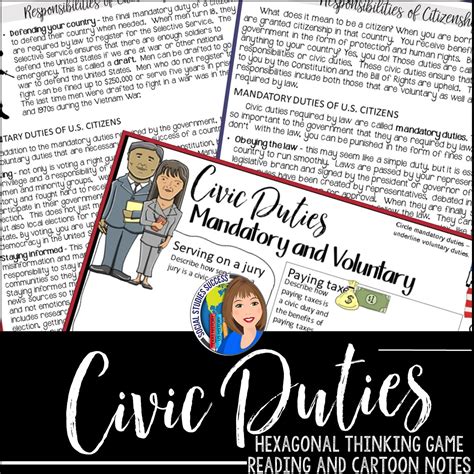 Civic Duties and Responsibilities - Social Studies Success