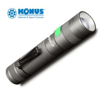 Linterna aluminio KONUS RC5--– -800Lumen–L: 13 cm–estanca • Naval Chicolino