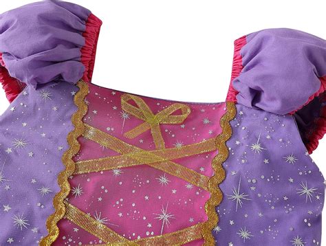 Buy knemmy Tangle Costume for girls Princess Rapunzel Cosplay Princess ...