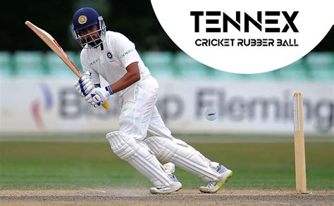 TENNEX Cricket Rubber Ball White Colour | for Tournament, Gully and ...