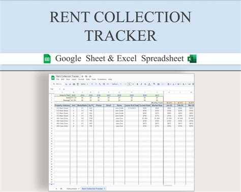 Rent Spreadsheet Template Excel