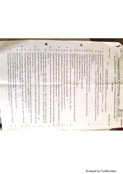 Exam 13 December 2018, questions - Computer Science - Scanned by ...