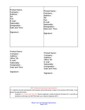 ICC Non-Circumvention Non-Disclosure & Working Agreement - Fill and ...