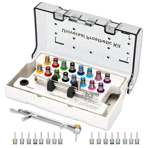 Dental Implant Torque Wrench Set Universal Prosthetic Kit Dental ...