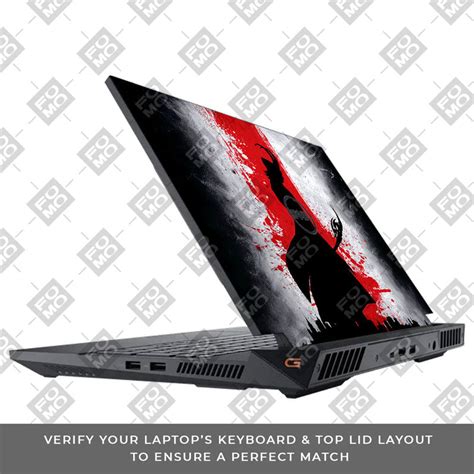 Loki Silhouette Red Strike Dell G15 5520, 5530 Laptop Skin