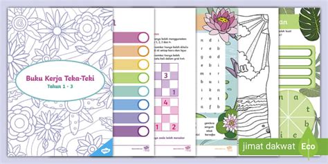 Buku Kerja Teka-Teki Tahun 1 - 3 (teacher made) - Twinkl