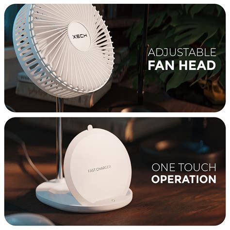 Aerocharge - Table Fan with Wireless Charger – XECH