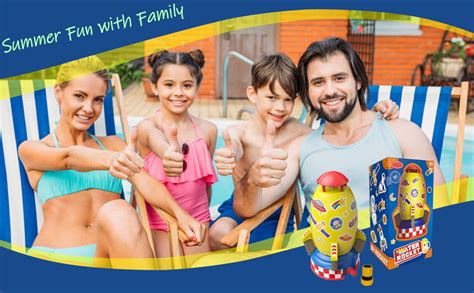 Buy AWOKZA Kids Sprinkler Rocket Launcher Outdoor Water Toys, Holiday ...