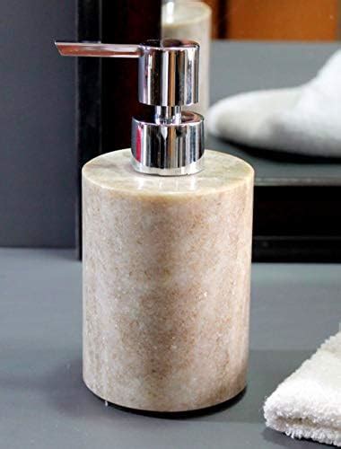 Pure Home + Living Beige Glazed Stone Soap Dispenser : Amazon.in: Home ...