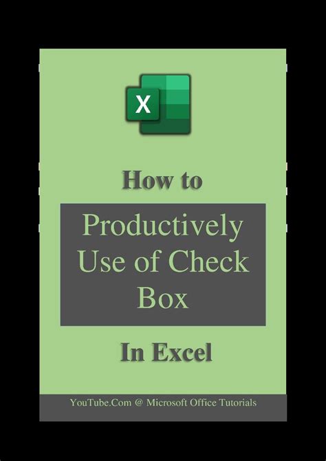Image result for How to Use Excel Check Box