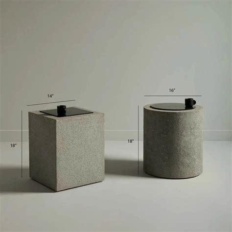 Concrete Tables Set of 2 | Sofa Sidetable for Office — IKIRU