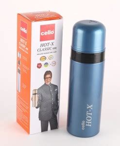 cello HOT-X CLASSIC 600ML BLUE INNER STEEL 600 ml Plastic Flask - Buy ...