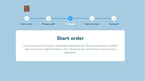 CSS Timelines - Css Only Order Process Steps example : CSS Mix