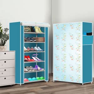 dbeautify 6 Layer Digital Printed Plastic, Metal Collapsible Shoe Stand ...