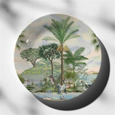 Leafy Oasis: Buy Premium Quality Decorative Art Plates Online – Dessine Art