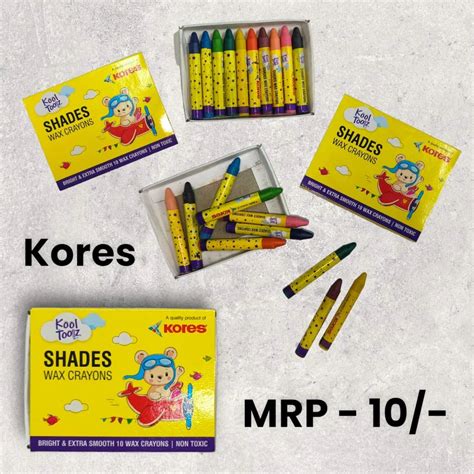 Kores Shades Wax Crayons 10N (Pack of 10) Buy Online