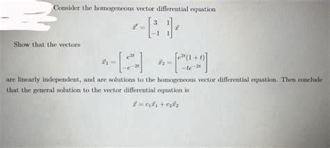 Image result for Homogeneous Vector Equation
