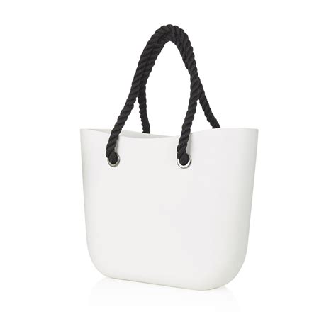 Waterproof White Beach Bag - Black Handle – One Stop Halal