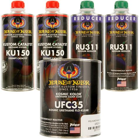 Buy House of Kolor Gallon Kit Kosmic Urethane Flo-Klear Top Coat Clear ...