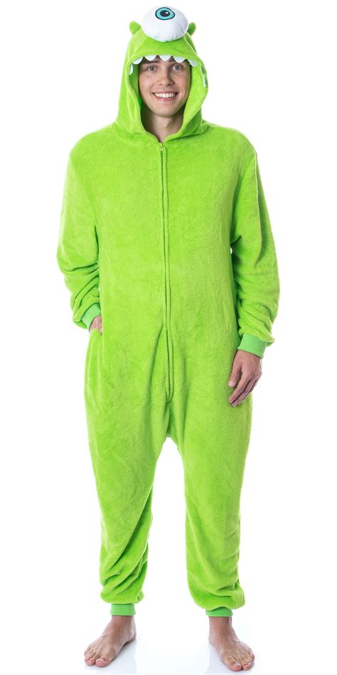 Buy Disney Monsters Inc Adult Mike Wazowski Kigurumi Costume Union Suit ...