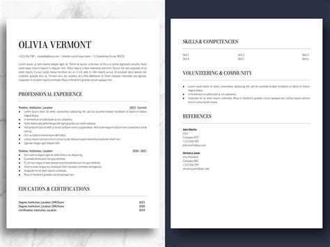 Professional Google Docs ATS Friendly Resume and Cover Letter Template ...