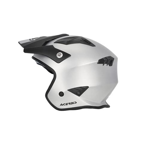 Acerbis Jet Aria 2206 Metallic Silver Helmet