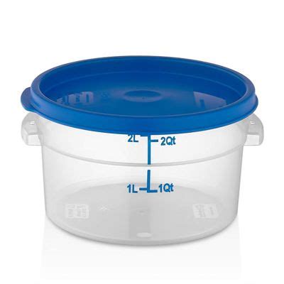 GastroPlast GRPP-2 Polypropylene Round Storage Container, 2.1 L Price