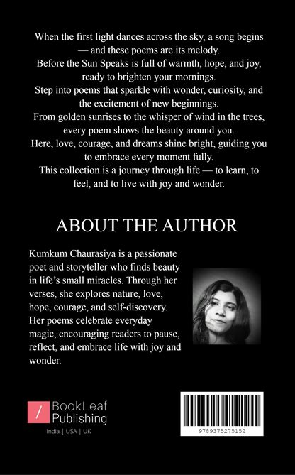 Before the Sun Speaks – BookLeaf Publishing Bookstore