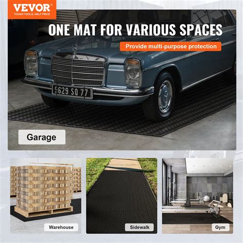 VEVOR Diamond-Plate Rubber Flooring Roll, 3 mm x 4 ft x 6 ft Garage ...