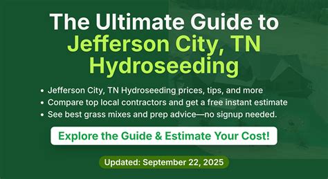 Hydroseeding in Jefferson City, TN – Complete Guide