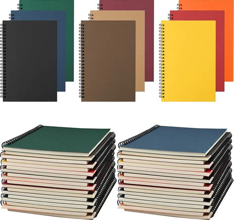 36 Pack Spiral Notebook Journal, A5 Size Lined Spiral Notebook College ...